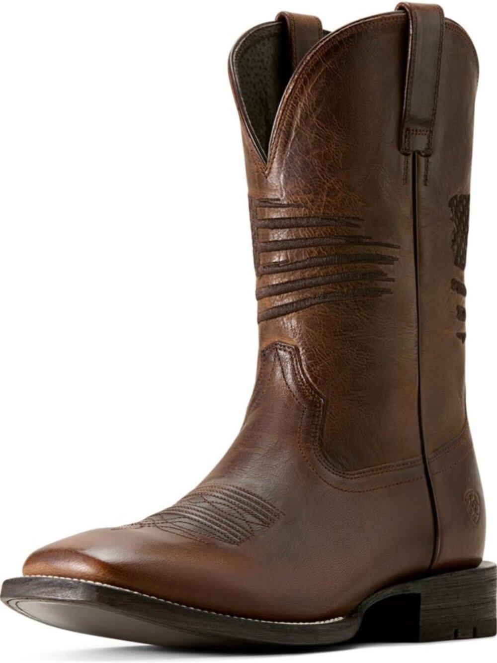 Men's Leather Western Boots - Stylish Circuit Patriot Design, Durable